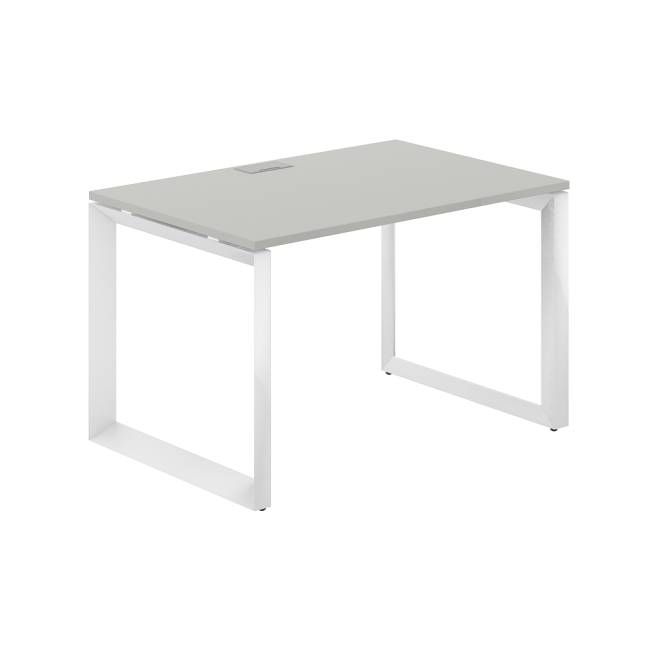 PR.207.SH.O59.WH / Стол 1200х800х750 / профиль: 59х59 белый; столешница: серый бархат