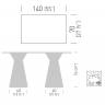 Стол ламинированный Roller Table 1400х700х740 мм