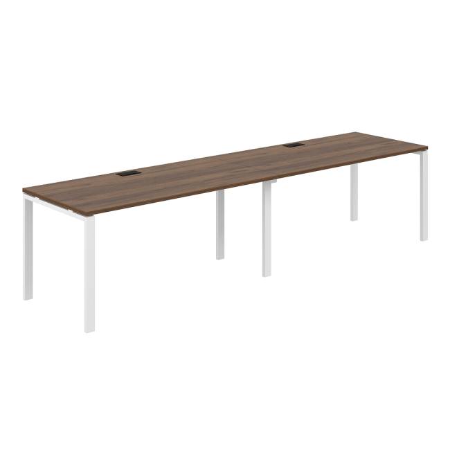 SG.229.DM.63.WH / Рабочая станция s-b-s 3200х800х750 / профиль: 60х30 дуб модена; столешница: дуб модена