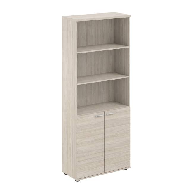 MX.802.OLOL / Шкаф высокий полуоткрытый 2-х дв., з. ст HDF  780х356х1935 / цвет корпуса: светлый дуб, цвет фасадов: светлый дуб