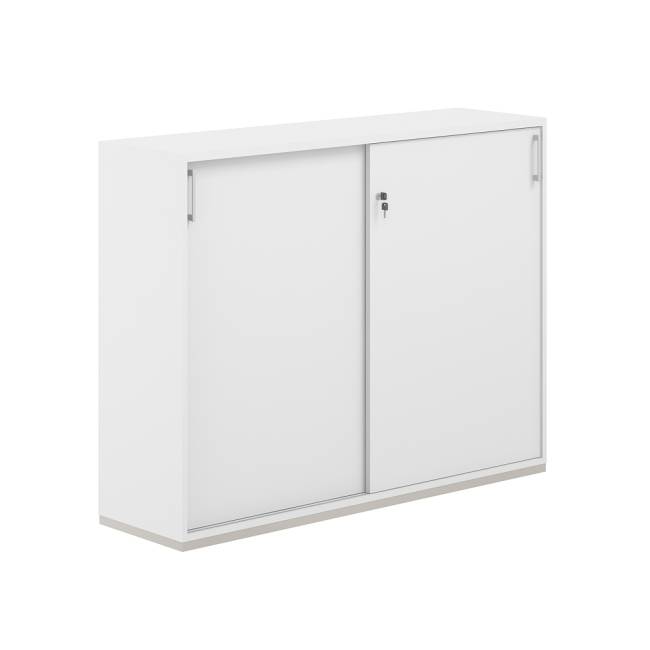 AG.244.WH.WH.WH / Шкаф-купе 3 ур. 1238х400х1111 / корпус: белый, топ/дно: белый, фасады: белый