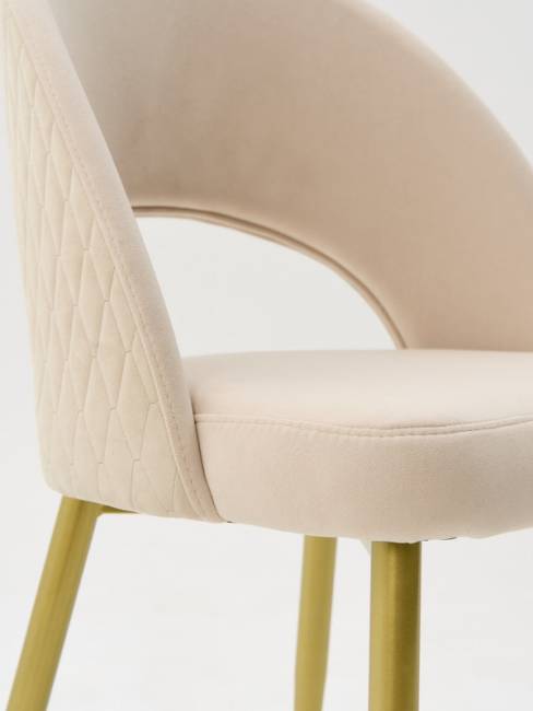 Стул Dominic ivory Romb / Gold Стул Dominic ivory Romb / Gold
