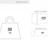 Кресло пластиковое Box темно-серый 650х580х800 мм