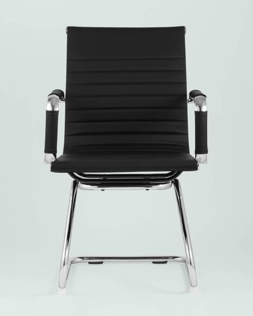 Кресло для посетителей TopChairs Visit черное 2 шт.