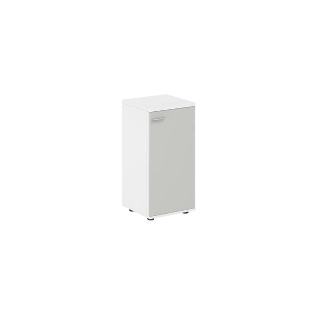 SG.806.WH.SH.R / Шкаф низкий 400х400х825, 1 дв., з.ст HDF, правый / корпус: белый; фасады: серый бархат