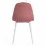 Стул BREEZE (mod. 4724) вельвет/металл, 44 х 53 х 87 см, Coral (коралловый) HLR44 / белый