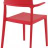 Кресло пластиковое Plus красный 580х550х840 мм Кресло пластиковое Plus красный 580х550х840 мм