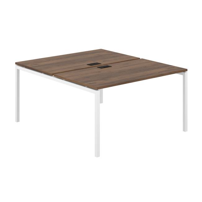 SG.248.DM.44.WH / Рабочая станция 1400х1638х750 / профиль: 40х40 дуб модена; столешница: дуб модена