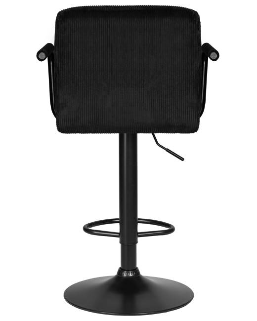 Набор 2 шт Стул барный DOBRIN KRUGER ARM BLACK, черный вельвет (LAR-E2041-52)