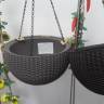 Подвесное кашпо под ротанг (Keter Rattan Hanging) мокко Подвесное кашпо под ротанг (Keter Rattan Hanging) мокко