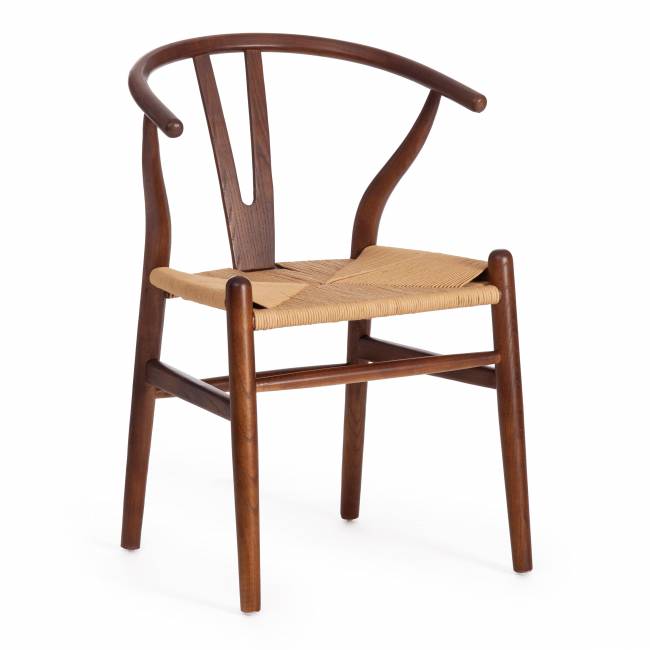 Стул Вишбон/Wishbone (мод.CB2212) дерево вяз, 57х50,5х79,5, темный орех №5 орех темный дерево вяз