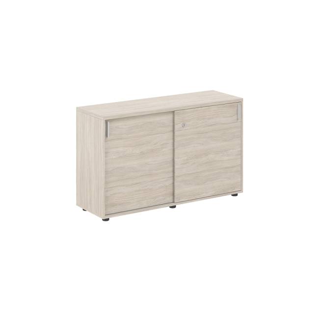 SG.701.OL.OL / Шкаф купе 1238х400х750 низкий, с замком / корпус: дуб светлый, фасады: дуб светлый