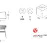 Кресло лаунж плетеное Lisa Lounge Filo антрацит, ментоловый 690х670х670 мм Кресло лаунж плетеное Lisa Lounge Filo антрацит, ментоловый 690х670х670 мм