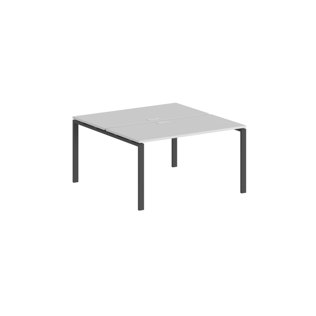 SG.244.WH.63.AN / Рабочая станция 1200х1438х750 / профиль: 60х30 антрацит; столешница: белый