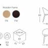 Кресло с обивкой Scab Design, Natural Giulia Pop натуральный бук, морская волна