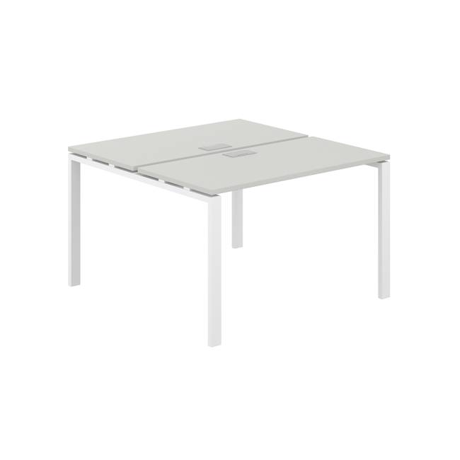 SG.241.SH.63.WH / Рабочая станция 1200х1238х750 / профиль: 60х30 белый; столешница: серый бархат