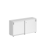 SG.703.WH.WH / Шкаф купе 1638х400х750 низкий, с замком / корпус: белый, фасады: белый