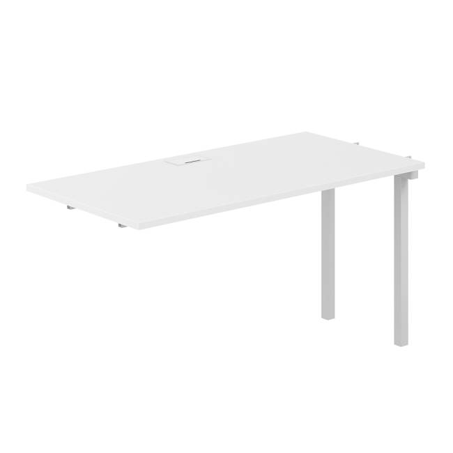 SG.267.WH.44.WH / Секция рабочей станции s-b-s 1600х600х750 / профиль: 40х40 белый; столешница: белый