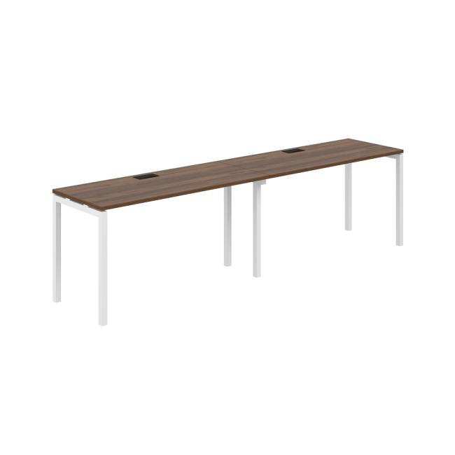 SG.224.DM.44.WH / Рабочая станция s-b-s 2800х600х750 / профиль: 40х40 дуб модена; столешница: дуб модена