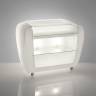 Стойка пластиковая барная светящаяся на колесах Roller Bar Lighting белый 1500x750x1200 мм