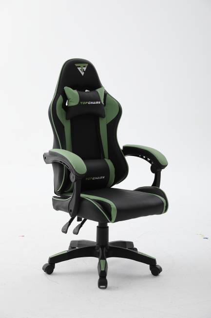 Кресло спортивное TopChairs Shadow черно-зеленый