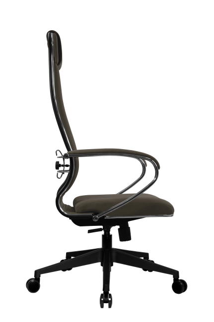 Кресло МЕТТА B 1m 32PF/подл.127/осн.002, рогожка b коричневый