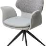 Стул ЛЕННЕ (LENNE) 360 град. поворот., цвет СЕРЫЙ MILAN-450/ MOHAIR-151, ткань/ Черный, ®DISAUR Стул ЛЕННЕ (LENNE) 360 град. поворот., цвет СЕРЫЙ MILAN-450/ MOHAIR-151, ткань/ Черный, ®DISAUR