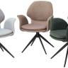 Стул ЛЕННЕ (LENNE) 360 град. поворот., цвет СЕРЫЙ MILAN-450/ MOHAIR-151, ткань/ Черный, ®DISAUR Стул ЛЕННЕ (LENNE) 360 град. поворот., цвет СЕРЫЙ MILAN-450/ MOHAIR-151, ткань/ Черный, ®DISAUR