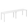 SG.225.WH.44.WH / Рабочая станция s-b-s 2800х700х750 / профиль: 40х40 белый; столешница:  белый