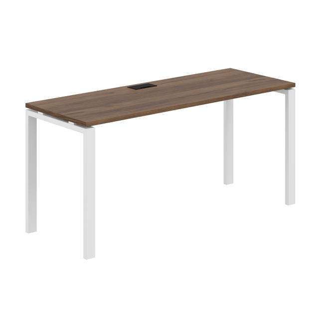 SG.203.DM.63.WH / Стол 1600х600х750 / профиль: 60х30 белый; столешница: дуб модена