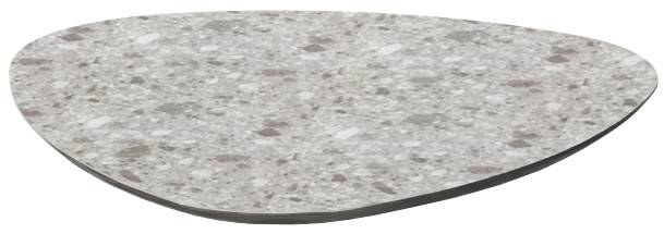 Столешница каплевидная Compact Laminate для подстолья Nemo, Domino, Tiffany, Cross, Rhino зернистый 640х640х10 мм