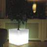 Кашпо пластиковое светящееся Q-Pot Lighting белый 430х430х430 мм Кашпо пластиковое светящееся Q-Pot Lighting белый 430х430х430 мм