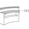 Столешница стальная для барной стойки Break Bar Desk 1500х550х1 мм