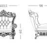 Кресло пластиковое Queen Of Love Standard зеленый 1035х980х1125 мм Кресло пластиковое Queen Of Love Standard зеленый 1035х980х1125 мм