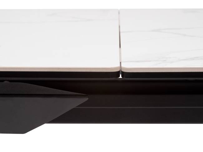 Стол КРЕМОНА (CREMONA) 140 БЕЛЫЙ МРАМОР ГЛЯНЦ (HIGH GLOSS STATUARIO), керамика/ ЧЕРНЫЙ, ®DISAUR Стол КРЕМОНА (CREMONA) 140 БЕЛЫЙ МРАМОР ГЛЯНЦ (HIGH GLOSS STATUARIO), керамика/ ЧЕРНЫЙ, ®DISAUR