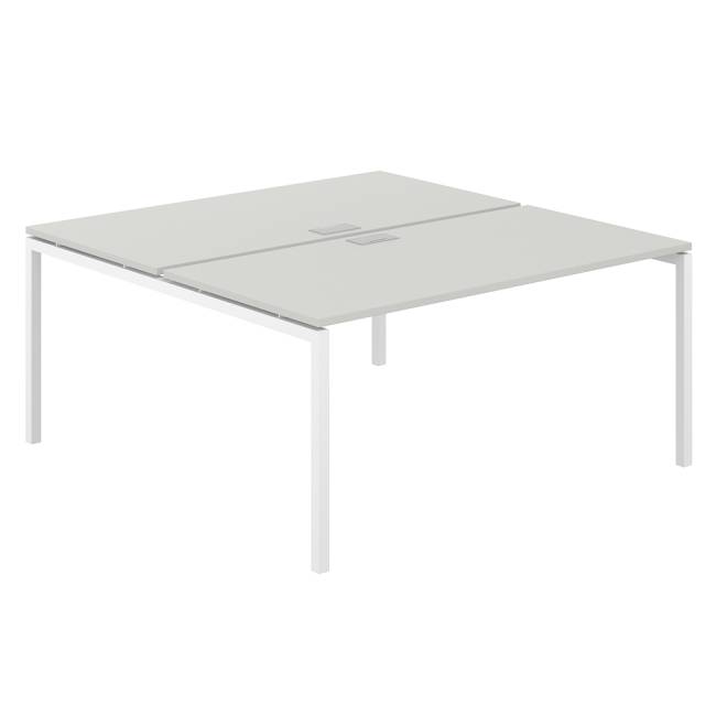 SG.249.SH.44.WH / Рабочая станция 1600х1638х750 / профиль: 40х40 белый; столешница: серый бархат