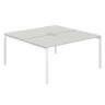 SG.249.SH.44.WH / Рабочая станция 1600х1638х750 / профиль: 40х40 белый; столешница: серый бархат