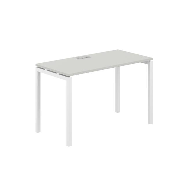 SG.201.SH.44.WH / Стол 1200х600х750 / профиль: 40х40 белый; столешница: серый бархат