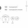 Стул барный прозрачный Isy Antishock прозрачный 470х530х1090 мм Стул барный прозрачный Isy Antishock прозрачный 470х530х1090 мм