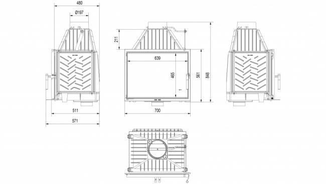 Топка Kratki PRO Zosia 150