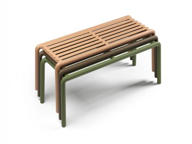 Скамья пластиковая Doga Bench антрацит 1025х390х440 мм Скамья пластиковая Doga Bench антрацит 1025х390х440 мм