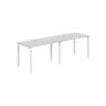 SG.222.SH.63.WH / Рабочая станция s-b-s 2400х700х750 / профиль: 60х30 белый; столешница: серый бархат