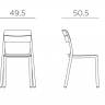 Стул пластиковый Cassia Bistrot майя 495х505х815 мм