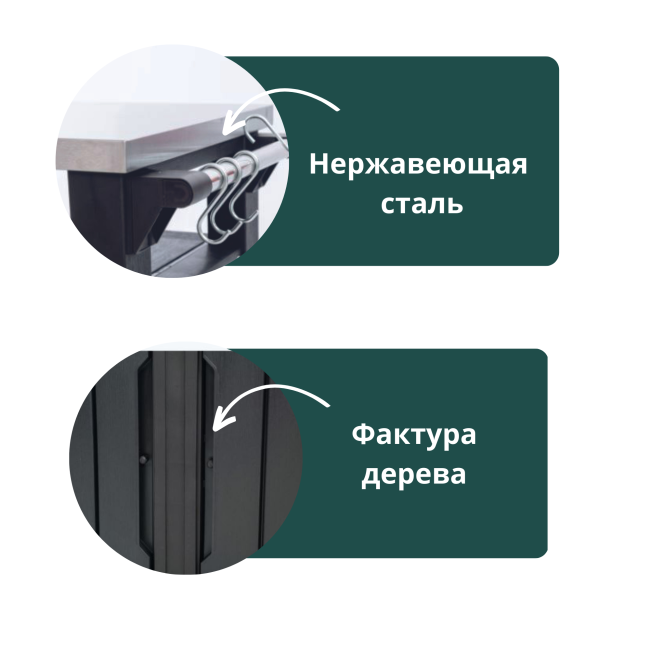 Столик для барбекю 207 Л (Unity XL 207L) графит Столик для барбекю 207 Л (Unity XL 207L) графит