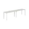 SG.224.SH.63.WH / Рабочая станция s-b-s 2800х600х750 / профиль: 60х30 белый; столешница: серый бархат