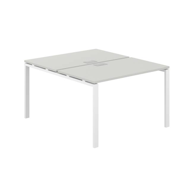 SG.244.SH.63.WH / Рабочая станция 1200х1438х750 / профиль: 60х30 белый; столешница: серый бархат