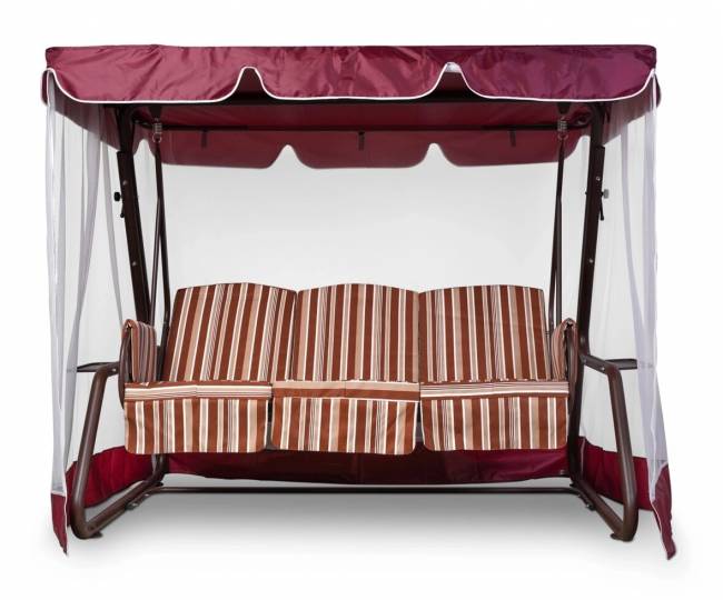 Тент-крыша + москитная сетка Милан/Милан П 222х123х170, бордовый Тент-крыша + москитная сетка Милан/Милан П 222х123х170, бордовый