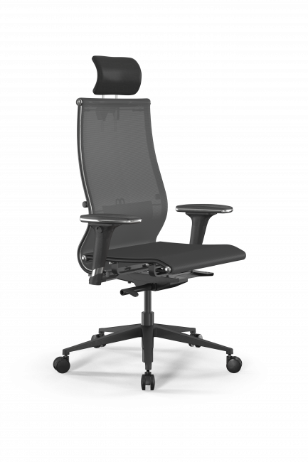 Кресло SynchroSit 10 B2-107D - T /Km00/Nb00/D32P/H3mL-2D(M23.B11.G19.W03) , серый