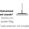Плита фиксирующая Steel Plate 550х550х10 мм