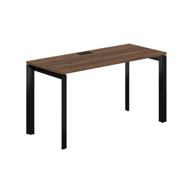 PR.202.DM.P59.BL / Стол 1400х600х750 / профиль: 59х59 черный; столешница: дуб модена
